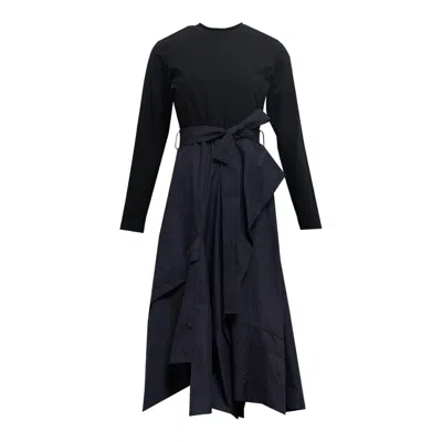 3.1 Phillip Lim Combo T-shirt Dress In Blue