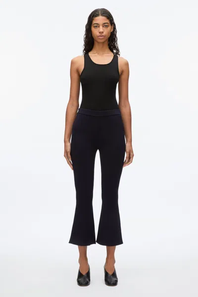 3.1 Phillip Lim Compact Cropped Kickflare Pant In Midnight