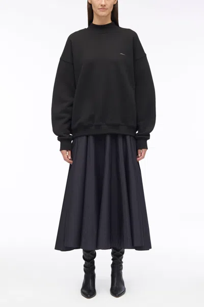 3.1 Phillip Lim Compact French Terry Sweatshirt In Black