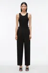 3.1 Phillip Lim Compact Rib Layering Tank In Black