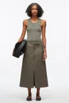 3.1 Phillip Lim Compact Rib Layering Tank In Green