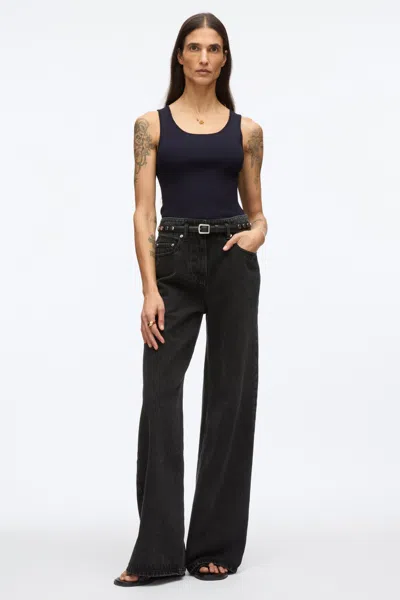 3.1 Phillip Lim Compact Rib Layering Tank In Midnight