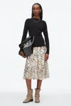 3.1 Phillip Lim Compact Rib Mockneck Top In Black
