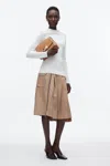 3.1 Phillip Lim Compact Rib Mockneck Top In Multi