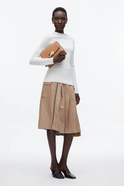 3.1 Phillip Lim Compact Rib Mockneck Top In Multi
