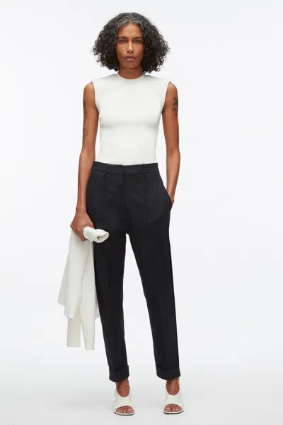 3.1 Phillip Lim Compact Rib Structured Sleeveless Top In White