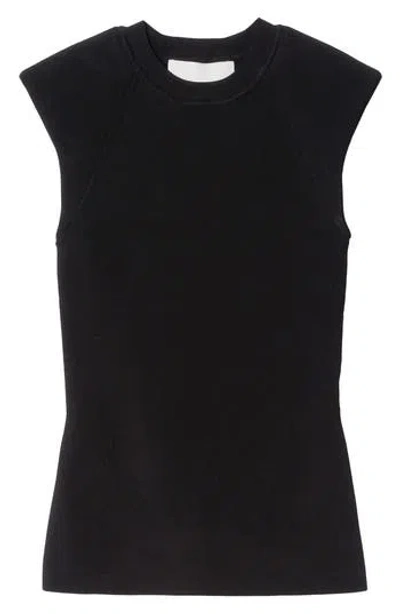 3.1 Phillip Lim Compact Rib Structured Top In Black
