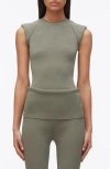3.1 Phillip Lim Compact Rib Structured Top In Green
