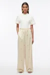 3.1 Phillip Lim Compact Rib Top With Contrast Sleeves In Black