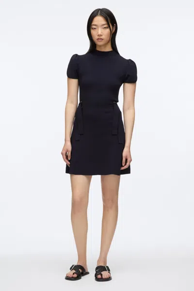 3.1 Phillip Lim Compact Rib Tulip Dress In Midnight