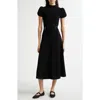 3.1 Phillip Lim Compact Rib Tulip Dress In Black