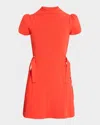 3.1 Phillip Lim Compact Rib Tulip Mini Dress In Poppy