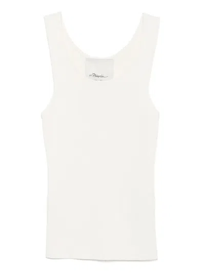 3.1 Phillip Lim Compact Ribbed Tank Top In White