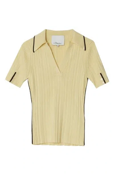 3.1 Phillip Lim Contrast Trim V-neck Polo