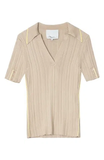 3.1 Phillip Lim Contrast Trim V-neck Polo