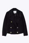 3.1 Phillip Lim Convertible Cropped Peacoat In Blue