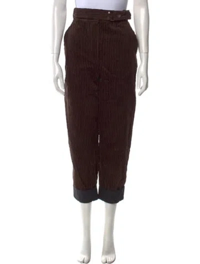 Pre-owned 3.1 Phillip Lim Corduroy Straight Leg Pants In Brown