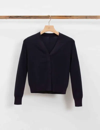 3.1 Phillip Lim Cotton Blend Crepe V-neck Cardigan In Black