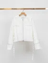 3.1 Phillip Lim Cotton Linen Boxy Utility Jacket In White
