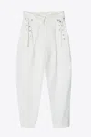 3.1 Phillip Lim Cotton Linen Paperbag Pant In White