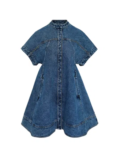 3.1 Phillip Lim Cotton Midi Dress In Blue