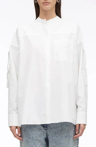 3.1 Phillip Lim Cotton Poplin Shirt With Sleeve Ties In White