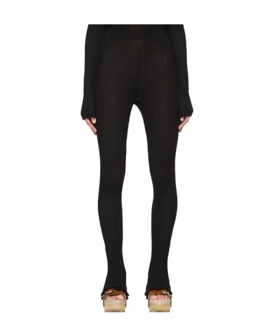 3.1 Phillip Lim Cotton Ribbed Casual Pants In Black