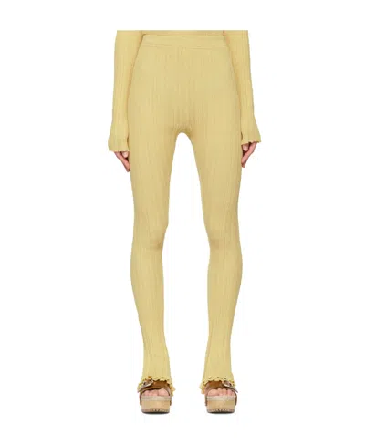 3.1 Phillip Lim Cotton Ribbed Casual Pants In Nude