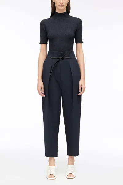 3.1 Phillip Lim Cotton Utility Twill Origami Pant In Midnight