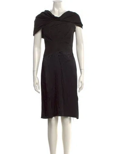 Pre-owned 3.1 Phillip Lim Cowl Neck Knee-length Dress W/ Tags In Black