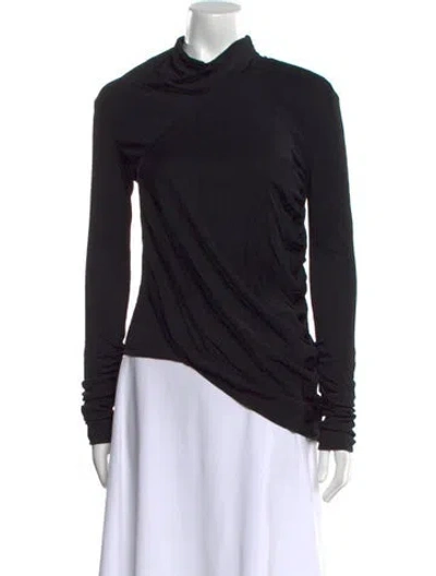 Pre-owned 3.1 Phillip Lim Cowl Neck Long Sleeve Sweatshirt In Black