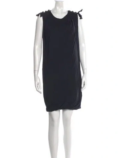 Pre-owned 3.1 Phillip Lim Cowl Neck Mini Dress In Black