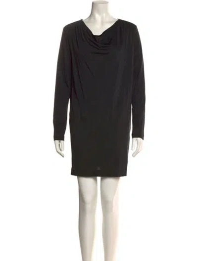 Pre-owned 3.1 Phillip Lim Cowl Neck Mini Dress In Black
