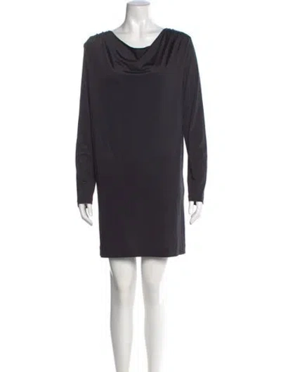 Pre-owned 3.1 Phillip Lim Cowl Neck Mini Dress In Black