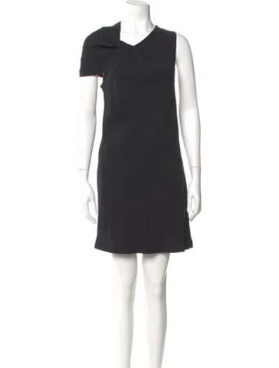 Pre-owned 3.1 Phillip Lim Cowl Neck Mini Dress In Gray