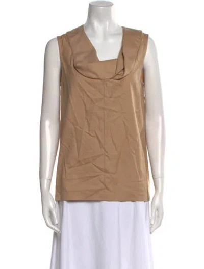 Pre-owned 3.1 Phillip Lim Cowl Neck Sleeveless Top In Neutral