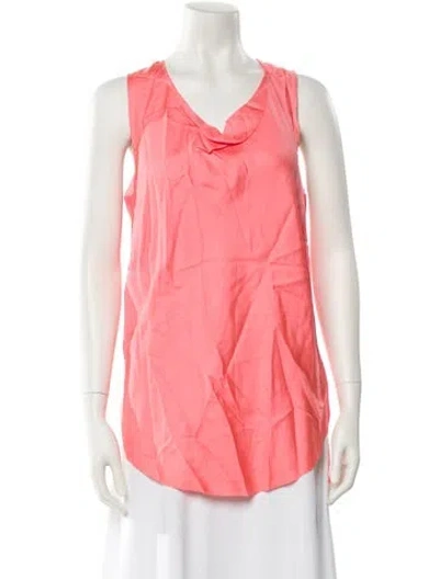 Pre-owned 3.1 Phillip Lim Cowl Neck Sleeveless Top In Pink