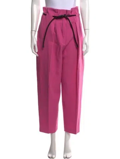 Pre-owned 3.1 Phillip Lim Crepe Origami Wide Leg Pants In Pink