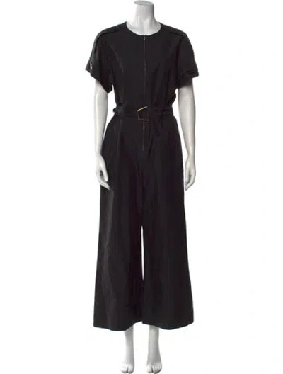 Pre-owned 3.1 Phillip Lim Crew Neck Jumpsuit In Black