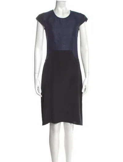 Pre-owned 3.1 Phillip Lim Crew Neck Knee-length Dress In Blue