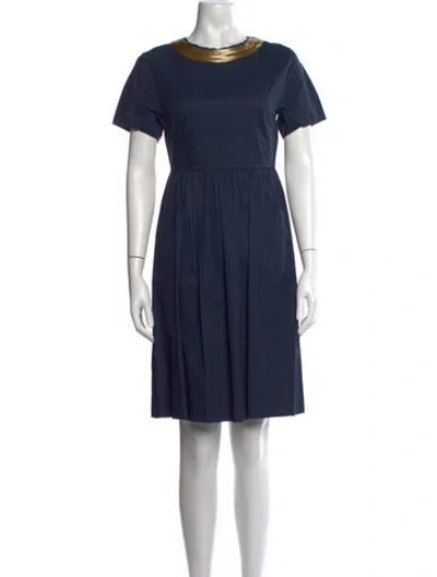 Pre-owned 3.1 Phillip Lim Crew Neck Knee-length Dress In Blue