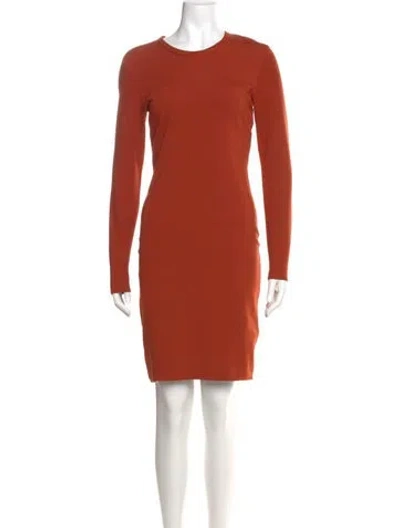 Pre-owned 3.1 Phillip Lim Crew Neck Knee-length Dress In Orange