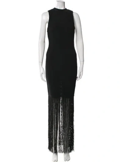 Pre-owned 3.1 Phillip Lim Crew Neck Long Dress In Black