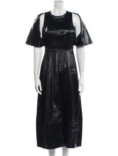 Pre-owned 3.1 Phillip Lim Crew Neck Long Dress In Blue