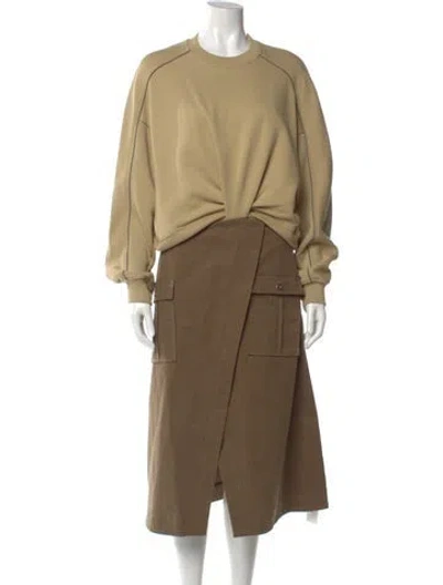 Pre-owned 3.1 Phillip Lim Crew Neck Long Dress In Neutral