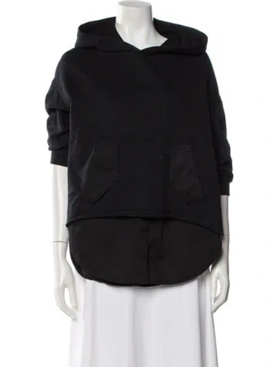 Pre-owned 3.1 Phillip Lim Crew Neck Long Sleeve Hoodie In Black