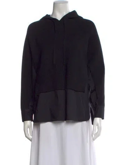 Pre-owned 3.1 Phillip Lim Crew Neck Long Sleeve Hoodie In Black