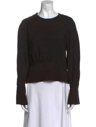 Pre-owned 3.1 Phillip Lim Crew Neck Long Sleeve Sweatshirt In Black