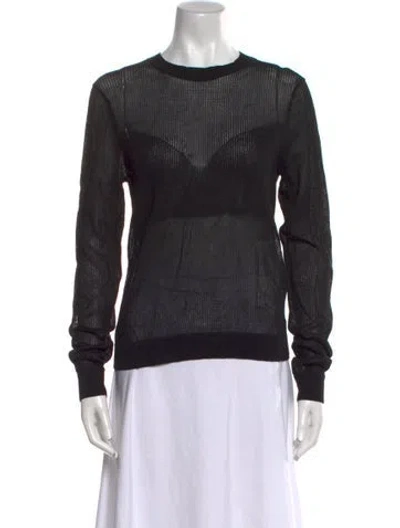 Pre-owned 3.1 Phillip Lim Crew Neck Long Sleeve Sweatshirt In Black