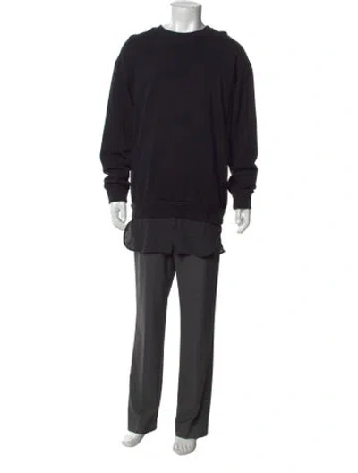 Pre-owned 3.1 Phillip Lim Crew Neck Long Sleeve Sweatshirt In Black